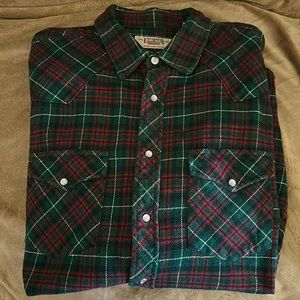 Big Mac workwear green and red flannel